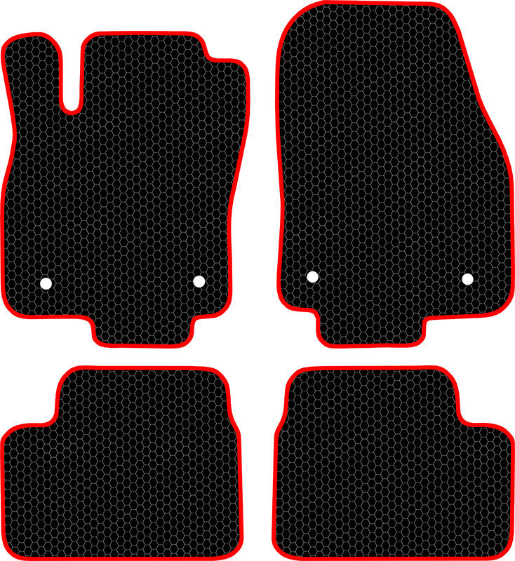 Купить запчасть SDS EXCLUSIVE - KSO10304BKR Коврики в салон черные с красным кантом Opel Astra H Хэтчбек(5дв.) 2004-2014 "EVA-style"