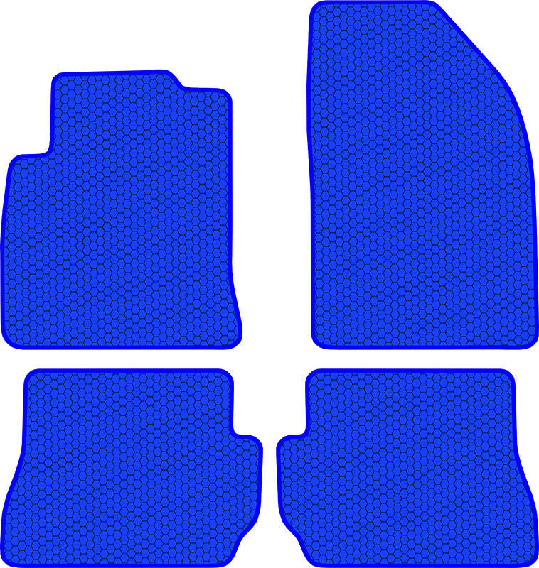 Купить запчасть SDS EXCLUSIVE - KSF30302BL Коврики в салон синие Ford Fiesta V Хэтчбек(5дв.) 2002-2008 "EVA-style"