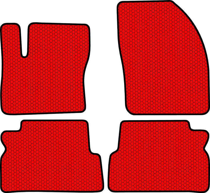 Купить запчасть SDS EXCLUSIVE - KSF31603RD Коврики в салон красные Ford C-МАХ I Минивэн(5дв.) 2003-2010 "EVA-style"