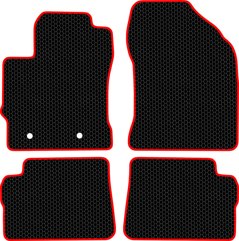 Купить запчасть SDS EXCLUSIVE - KST27712BKR Коврики в салон черные с красным кантом Toyota Auris II Хэтчбек(5дв.) 2012- "EVA-style"