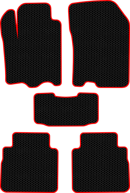 Купить запчасть SDS EXCLUSIVE - KSS51713BKR Коврики в салон черные с красным кантом Suzuki SХ4 II Внедорожник(5дв.) 2013- "EVA-style"
