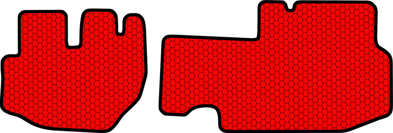 Купить запчасть SDS EXCLUSIVE - KSH21196RD Коврики в салон красные Hyundai Porter II Фургон(2дв.) 2004- "EVA-style"