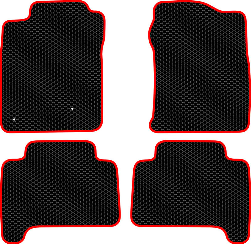 Купить запчасть SDS EXCLUSIVE - KST28995BKR Коврики в салон черные с красным кантом Toyota 4Runner VI Внедорожник(5дв.) 1996-2002 "EVA-style"