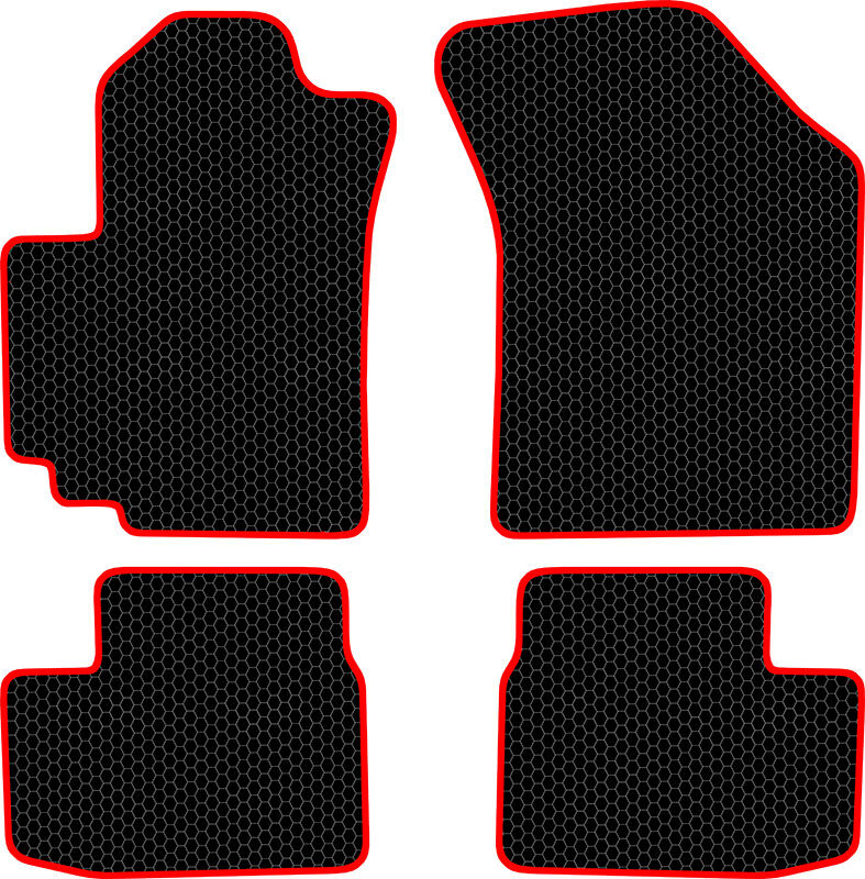 Купить запчасть SDS EXCLUSIVE - KSS51510BKR Коврики в салон черные с красным кантом Suzuki Swift IV Хэтчбек(5дв.) 2010- "EVA-style"