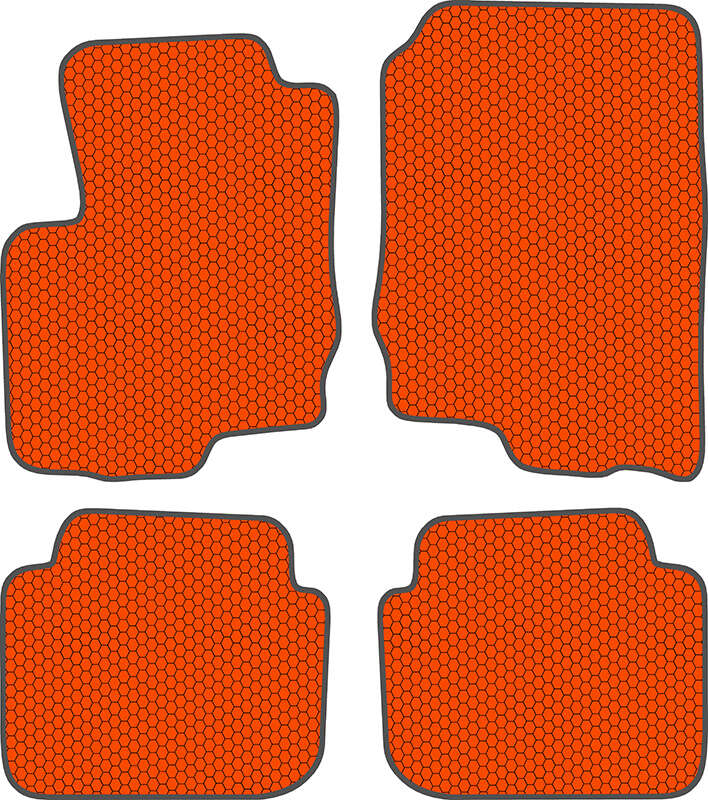 Купить запчасть SDS EXCLUSIVE - KSM40204OR Коврики в салон оранжевые Mitsubishi Colt VI Хэтчбек(5дв.) 2004-2012 "EVA-style"