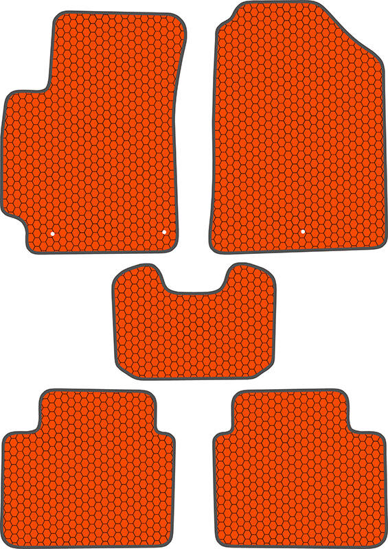 Купить запчасть SDS EXCLUSIVE - KSH24916OR Коврики в салон оранжевые Hyundai Elantra VI Седан 2016- "EVA-style"