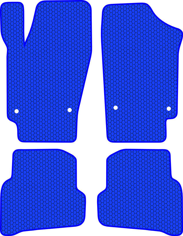 Купить запчасть SDS EXCLUSIVE - KSV22910BL Коврики в салон синие Volkswagen Polo MK5 Хэтчбек(5дв.) 2010-2015|2015- "EVA-style"