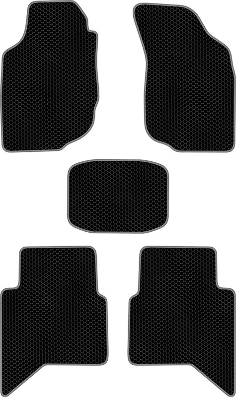 Купить запчасть SDS EXCLUSIVE - KST24611BK Коврики в салон черные Toyota Hilux VII Внедорожник(5дв.) 2010-2015 "EVA-style"