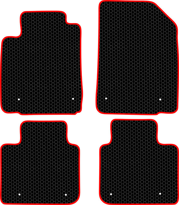 Купить запчасть SDS EXCLUSIVE - KSL20611BKR Коврики в салон черные с красным кантом Lexus ES V Седан 2006-2012 "EVA-style"