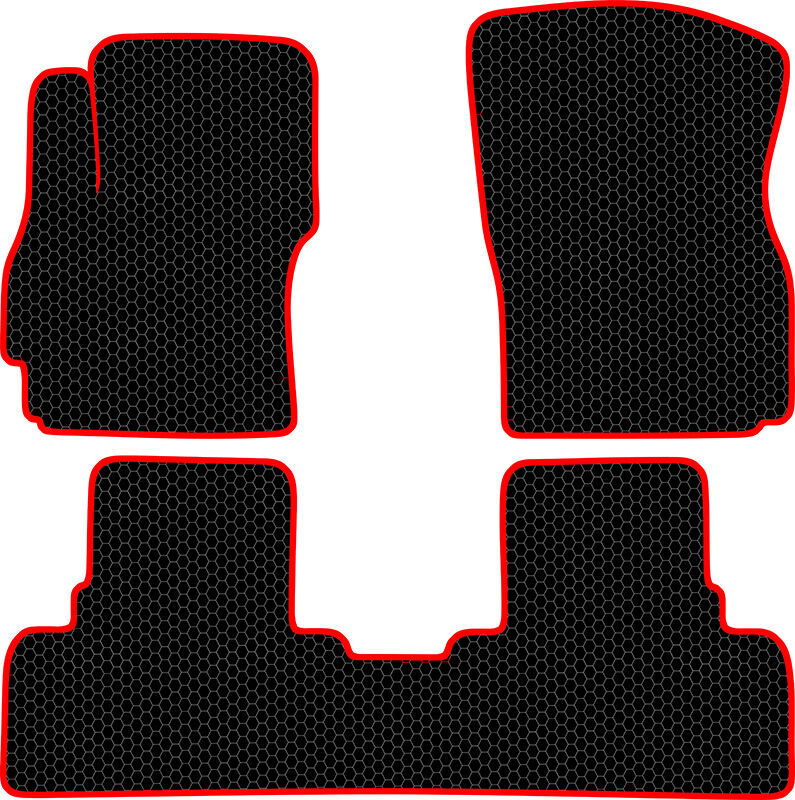Купить запчасть SDS EXCLUSIVE - KSM20406BKR Коврики в салон черные с красным кантом Mazda 5 II (CW) Минивэн(5дв.) 2010-2015 "EVA-style"