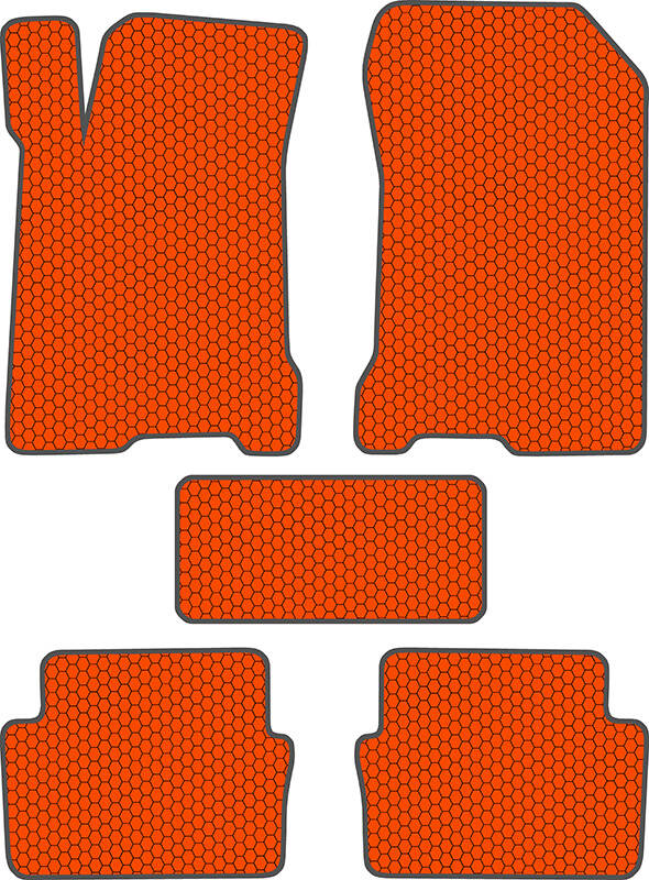 Купить запчасть SDS EXCLUSIVE - KSR10507OR Коврики в салон оранжевые Renault Laguna III Хэтчбек(5дв.) 2007-2015 "EVA-style"