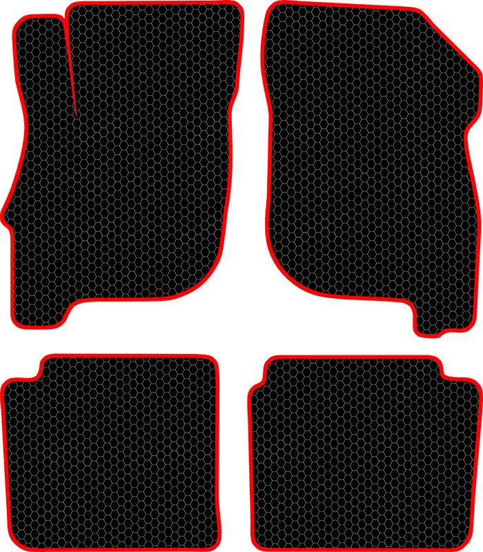 Купить запчасть SDS EXCLUSIVE - KSM41997BKR Коврики в салон черные с красным кантом Mitsubishi Galant IX Седан 2003-2012 "EVA-style"