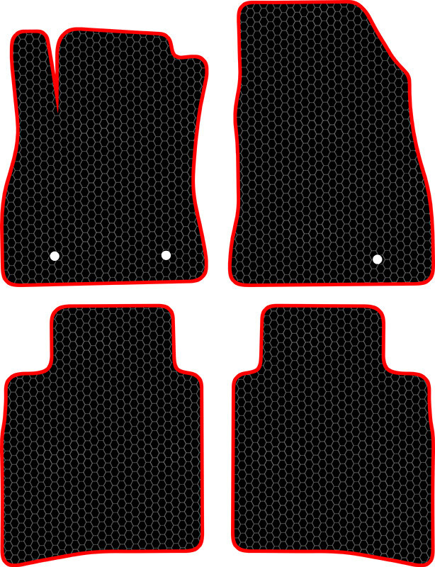 Купить запчасть SDS EXCLUSIVE - KSN15014BKR Коврики в салон черные с красным кантом Nissan Sentra VII (B17) Седан 2014- "EVA-style"
