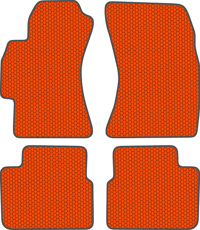 Купить запчасть SDS EXCLUSIVE - KSS40208OR Коврики в салон оранжевые Subaru Impreza III Седан 2008-2011 "EVA-style"