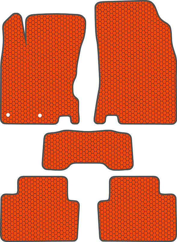 Купить запчасть SDS EXCLUSIVE - KSN14614OR Коврики в салон оранжевые Nissan Qashqai II Внедорожник(5дв.) 2014- "EVA-style"