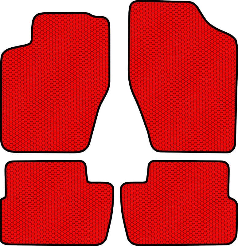 Купить запчасть SDS EXCLUSIVE - KSC40404RD Коврики в салон красные Citroen C4 I Хэтчбек(3дв.) 2004- "EVA-style"