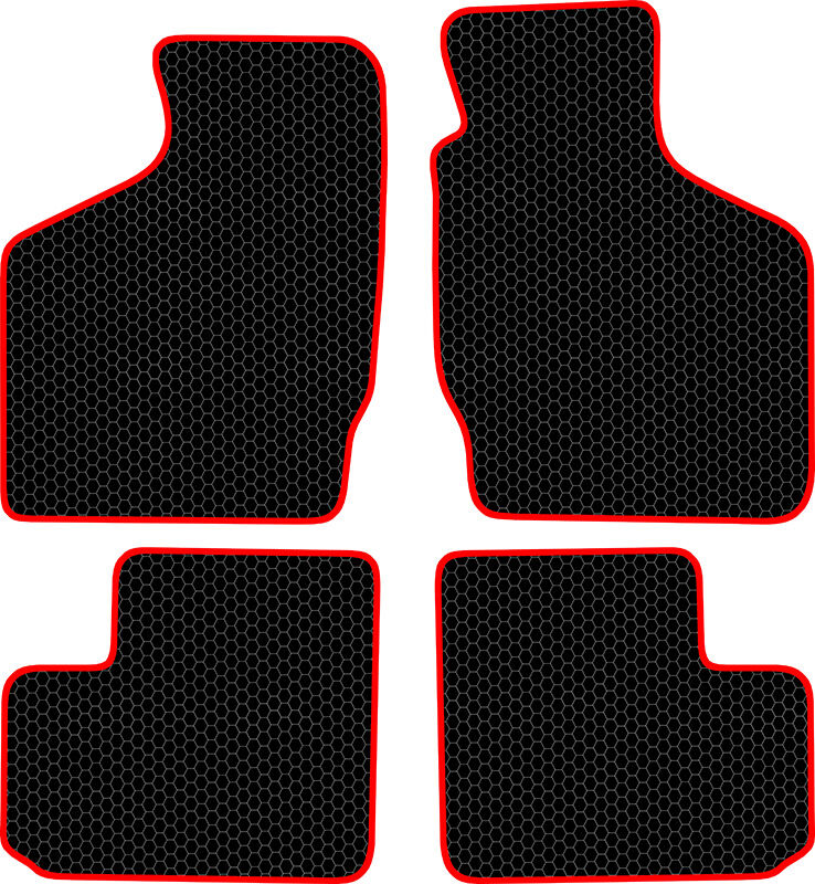 Купить запчасть SDS EXCLUSIVE - KSS52203BKR Коврики в салон черные с красным кантом Suzuki Ignis II Хэтчбек(5дв.) 2003-2008 "EVA-style"