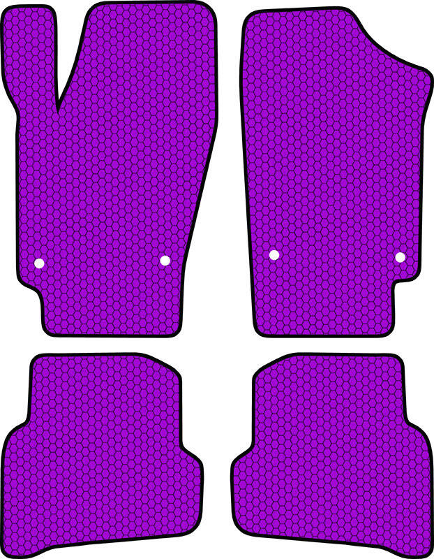 Купить запчасть SDS EXCLUSIVE - KSV22910PR Коврики в салон фиолетовые Volkswagen Polo MK5 Хэтчбек, 5дв. 2010-2015|2015- "EVA-style"