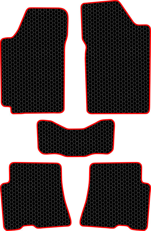 Купить запчасть SDS EXCLUSIVE - KSL30106BKR Коврики в салон черные с красным кантом Lifan Brezz (520) - Седан 2006- "EVA-style"