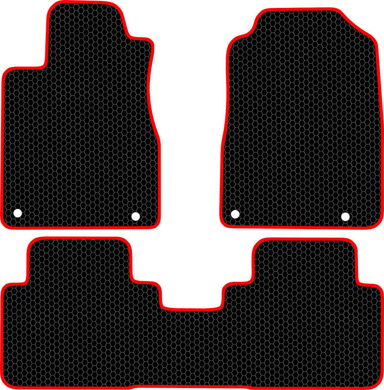Купить запчасть SDS EXCLUSIVE - KSH15117BKR Коврики в салон черные с красным кантом Honda CR-V V Внедорожник(5дв.) 2017- "EVA-style"