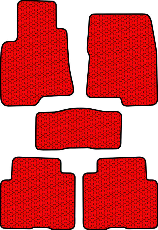 Купить запчасть SDS EXCLUSIVE - KSM41306RD Коврики в салон красные Mitsubishi Pajero III Внедорожник(3дв.) 1999-2006 "EVA-style"
