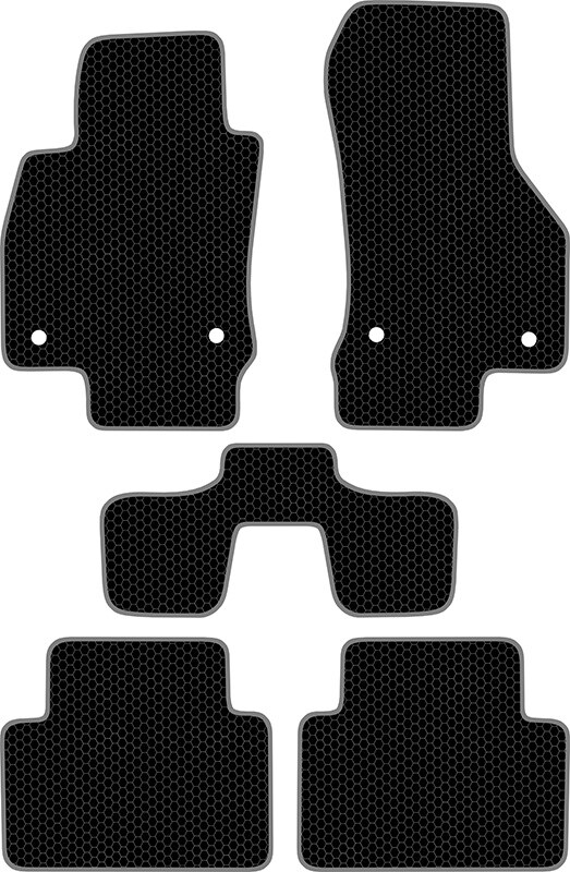 Купить запчасть SDS EXCLUSIVE - KSS21513BK Коврики в салон черные Skoda Octavia A7 Лифтбек 2013- "EVA-style"