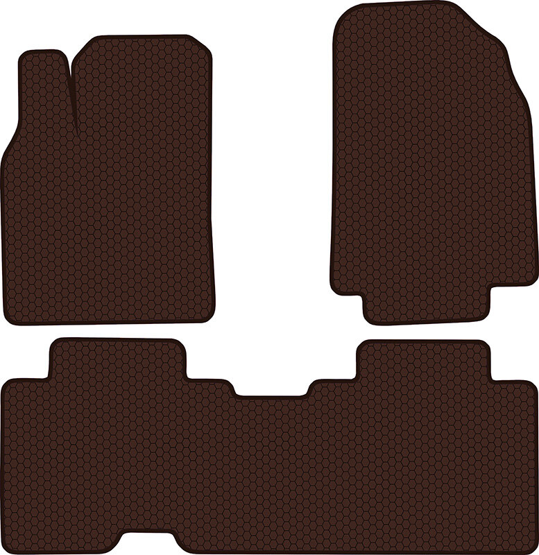 Купить запчасть SDS EXCLUSIVE - KSM21607BR Коврики в салон коричневые Mazda CX9 I Внедорожник(5дв.) 2007-2016 "EVA-style"