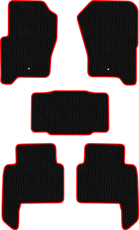 Купить запчасть SDS EXCLUSIVE - KSL10405BKR Коврики в салон черные с красным кантом Land Rover Range Rover Sport I Внедорожник(5дв.) 2005-2012 "EVA-style"