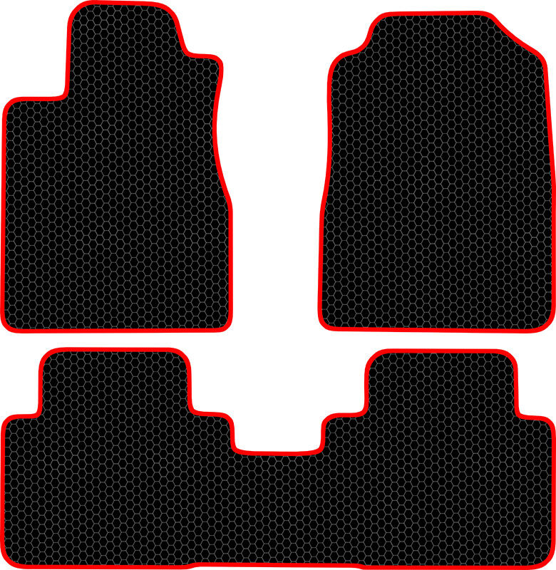 Купить запчасть SDS EXCLUSIVE - KSH12312BKR Коврики в салон черные с красным кантом Honda CR-V IV Внедорожник(5дв.) 2012- "EVA-style"