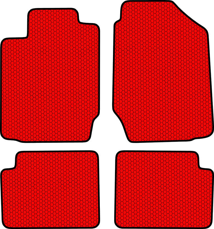Купить запчасть SDS EXCLUSIVE - KST21001RD Коврики в салон красные Toyota Corolla IX (E120) Седан 2001-2007 "EVA-style"