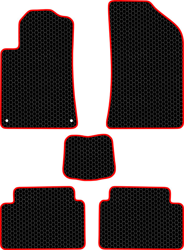 Купить запчасть SDS EXCLUSIVE - KSP11310BKR Коврики в салон черные с красным кантом Peugeot 508 - Седан 2010- "EVA-style"