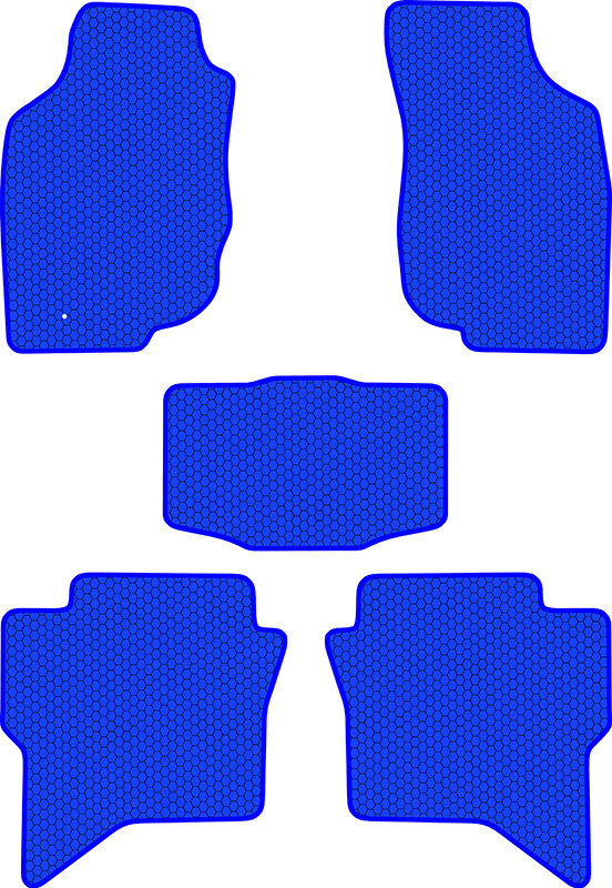 Купить запчасть SDS EXCLUSIVE - KST24610BL Коврики в салон синие Toyota Hilux VII Внедорожник(5дв.) 2010-2015 "EVA-style"