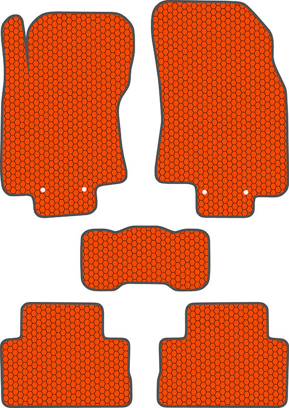 Купить запчасть SDS EXCLUSIVE - KSN14615OR Коврики в салон оранжевые Nissan Qashqai II Внедорожник(5дв.) 2014- "EVA-style"