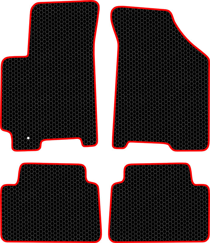 Купить запчасть SDS EXCLUSIVE - KSC30703BKR Коврики в салон черные с красным кантом Chevrolet Lacetti - Седан 2003- "EVA-style"