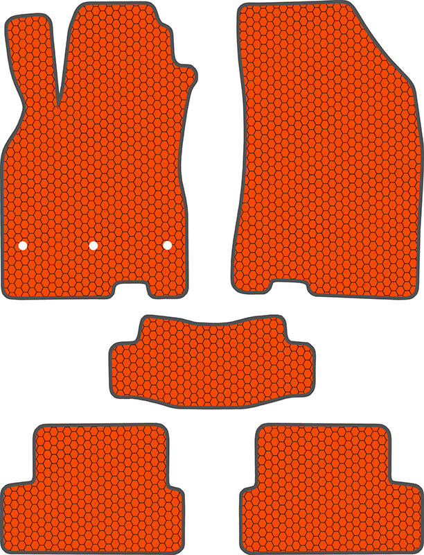 Купить запчасть SDS EXCLUSIVE - KSR11608OR Коврики в салон оранжевые Renault Megane III Хэтчбек(5дв.) 2008- "EVA-style"