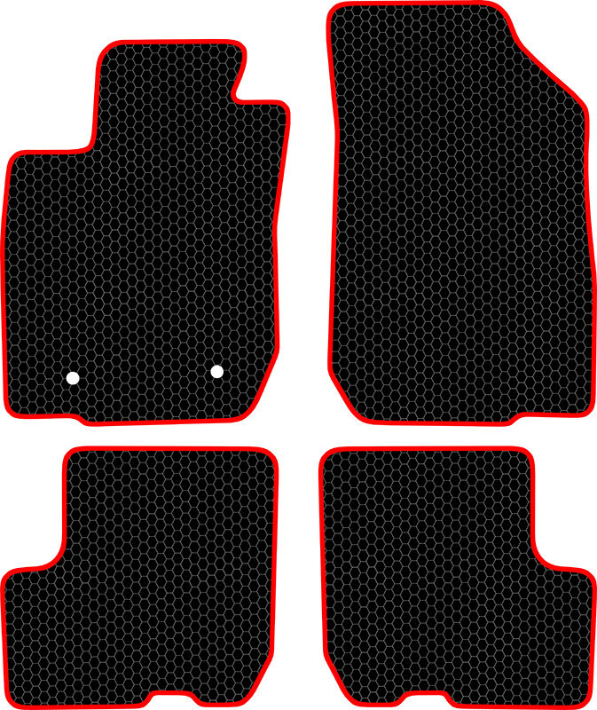 Купить запчасть SDS EXCLUSIVE - KSV0028BKR Коврики в салон черные с красным кантом ВАЗ (LADA) Ларгус (4601) - Универсал 2012- "EVA-style"