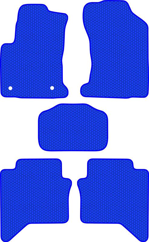 Купить запчасть SDS EXCLUSIVE - KST28715BL Коврики в салон синие Toyota Hilux VIII Внедорожник(5дв.) 2015- "EVA-style"