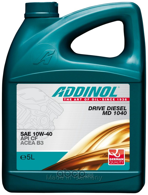 Купить запчасть ADDINOL - 4014766240583 Масло моторное полусинтетика 10W-40 5 л.