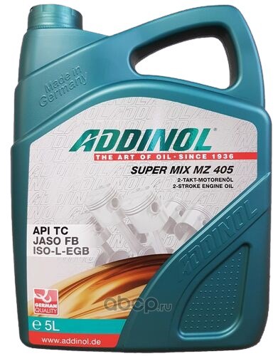 Купить запчасть ADDINOL - 4014766241061 Масло моторное ADDINOL Super Mix MZ 405 минеральное  5 л.
