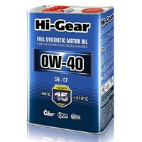 Купить запчасть HI-GEAR - HG0044 Масло моторное синтетическое "Motor Oil 0W-40", 4л