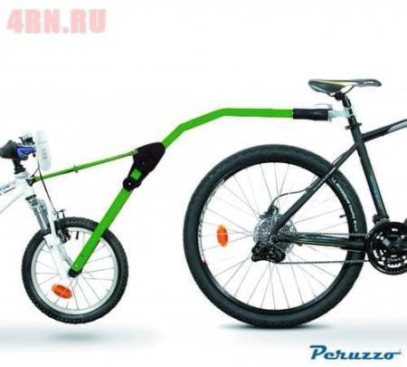Купить запчасть PERUZZO - PZ300V Прицепное устройство детского велосипеда к взрослому зеленое № PZ 300-V
