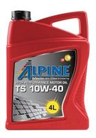 Купить запчасть ALPINE - 0100089 Масло моторное полусинтетическое "TS 10W-40", 4л