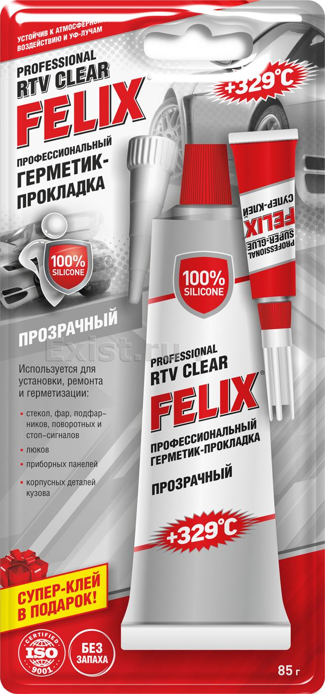 Купить запчасть FELIX - 411040058 Герметик прокладка прозрачный 85г