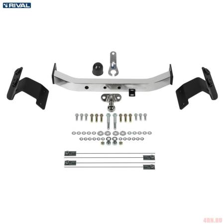 Купить запчасть RIVAL - F5703005 Фаркоп для Toyota Land Cruiser 200 (Executive TRD) (2007-2015) с нерж. накладкой № F.5703.005