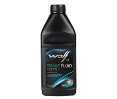 Купить запчасть WOLF OIL - 8308307 Жидкость тормозная DOT 5.1, "BRAKE FLUID", 1л