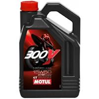 Купить запчасть MOTUL - 104129 Масло моторное синтетическое "300V 4T Factory Line Road Racing 15W-50", 4л