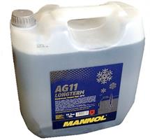 Купить запчасть MANNOL - 4036021157771 Жидкость охлаждающая 10л. "Longterm Antifreeze AG11 -40°C", синяя