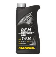 Купить запчасть MANNOL - 4036021101446 Масло моторное синтетическое "7701 O.E.M. for Chevrolet Opel 5W-30", 1л