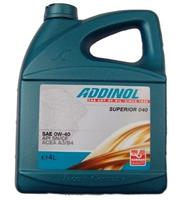 Купить запчасть ADDINOL - 4014766251015 Масло моторное синтетическое "Superior 040 0W-40", 4л